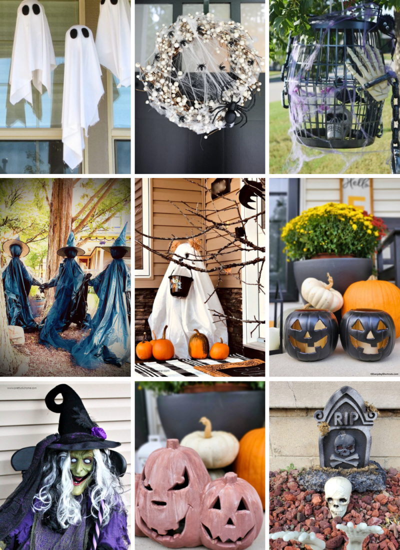 18 Creepy Halloween Outdoor Decorations for A Frightful Chic