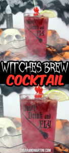 witches brew cocktail for halloween